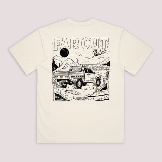*PREORDER* Cream Far Out Flatbeds Tee
