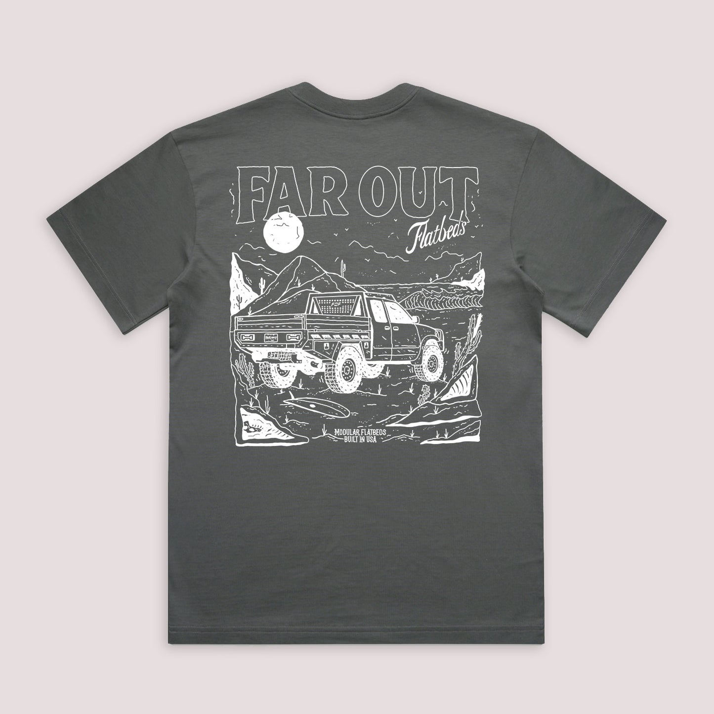 *PREORDER* Grey Far Out Flatbeds Tee