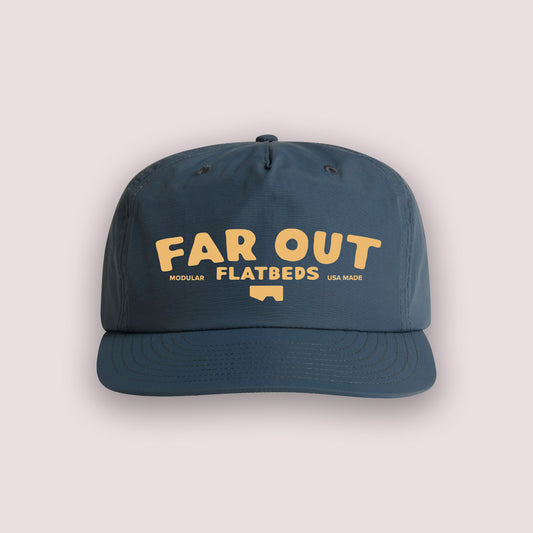 Far Out Flatbeds Blue Nylon Cap